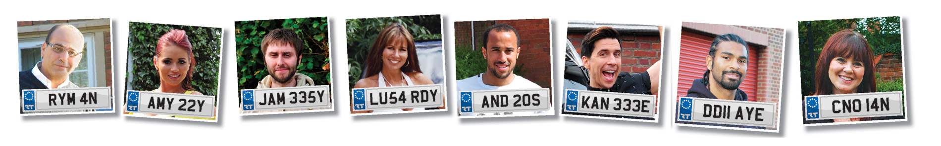 The celebrities that bought name numberplates from Regtransfers